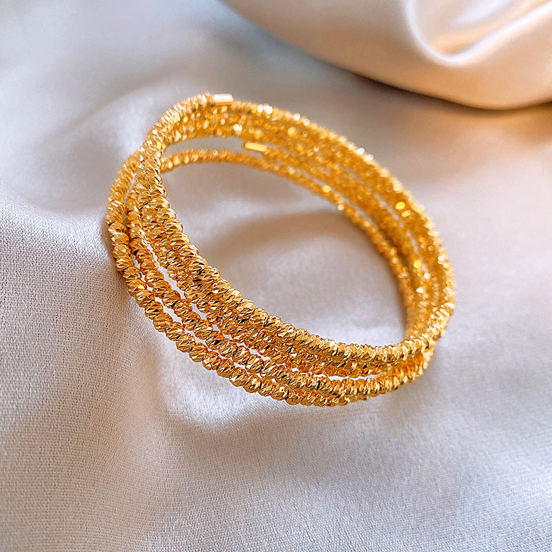 Women's Light Luxury High-grade Zircon Bangle Niche Bracelets