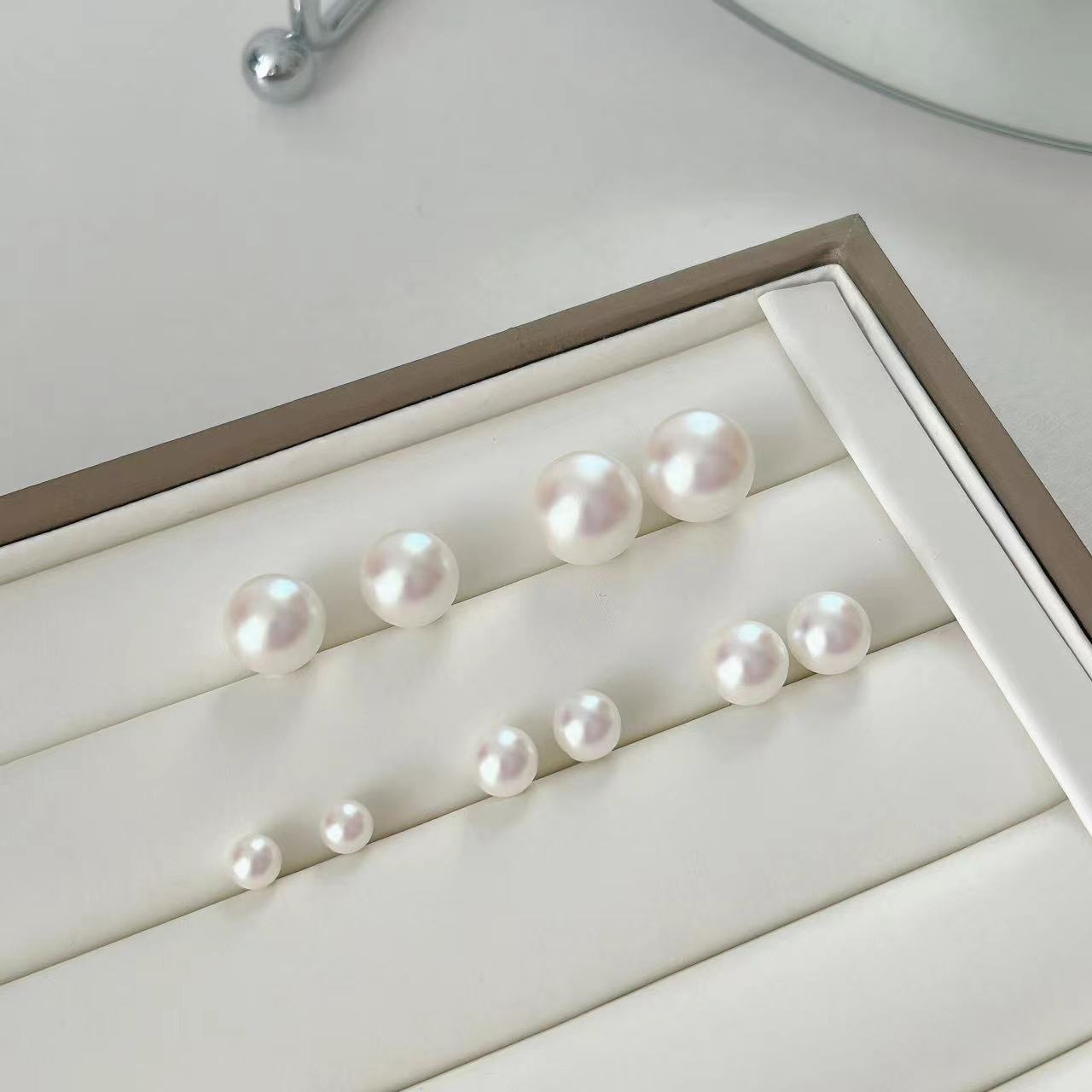 Women's High-grade Sweet Elegance Pink White Pearl Earrings