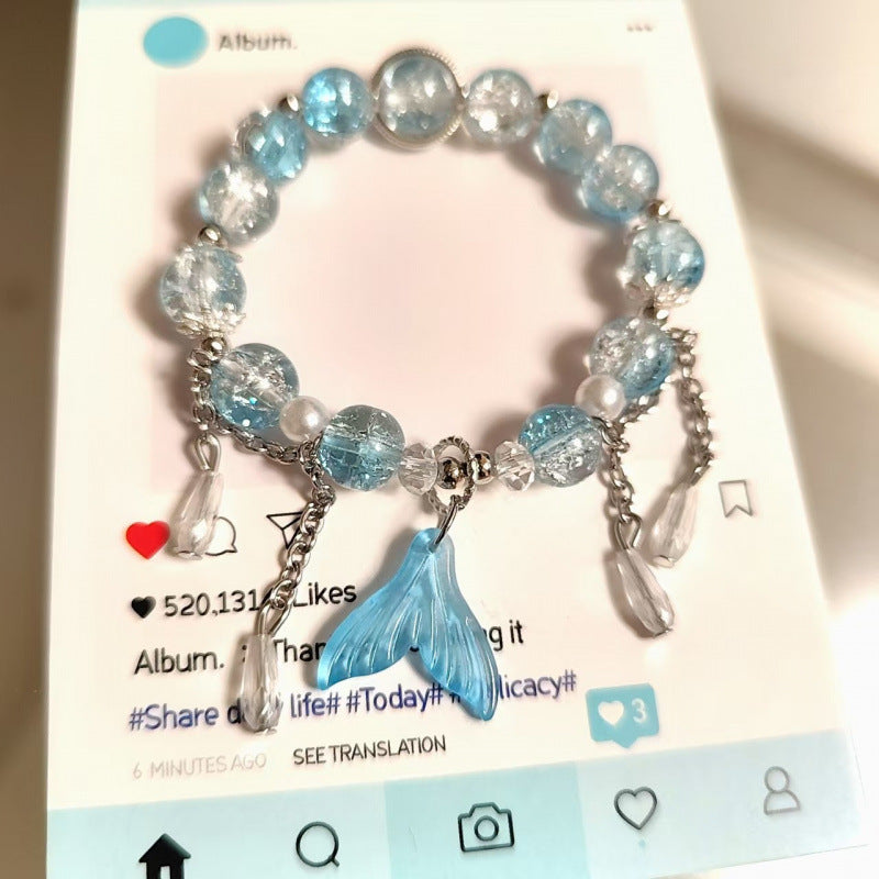 Moon Glazed Female Design Simple High Sense Versatile Bracelet