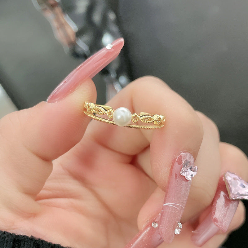 Opening Female Cold Style Metal Sweet Cool Rings