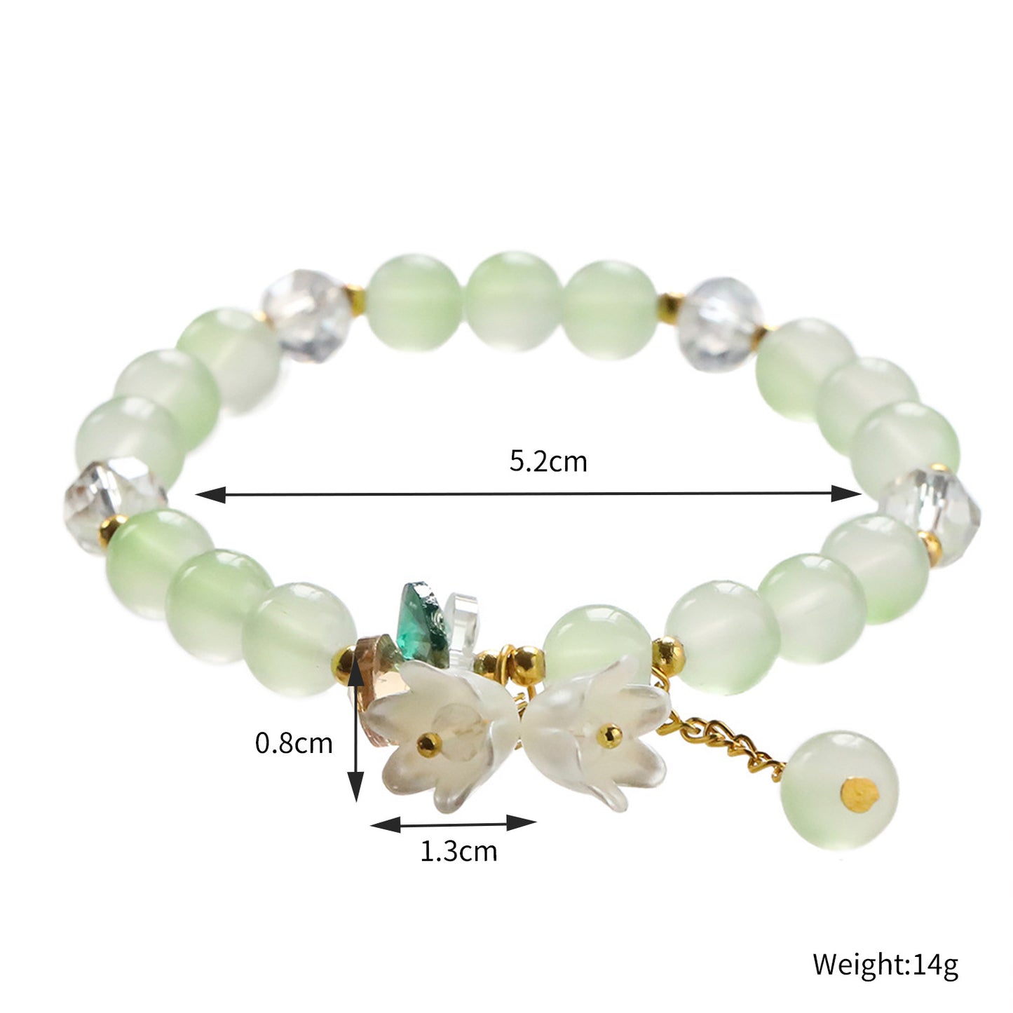 Floral Butterfly Niche Glaze Gift Friend Bracelets