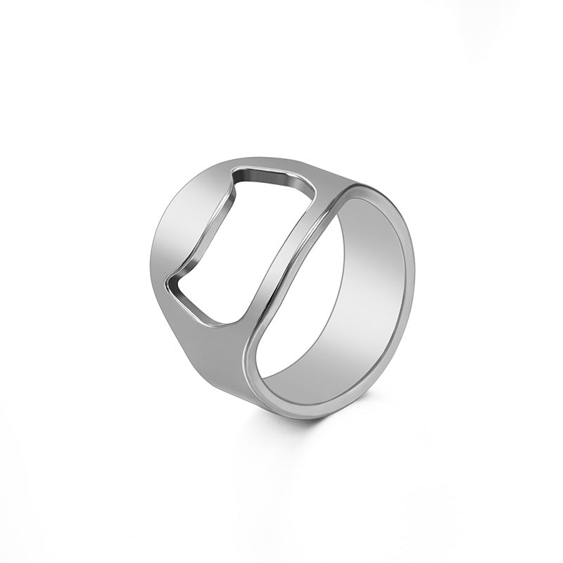 Steel Bottle Opener Screwdriver Lifting Device Creative Rings