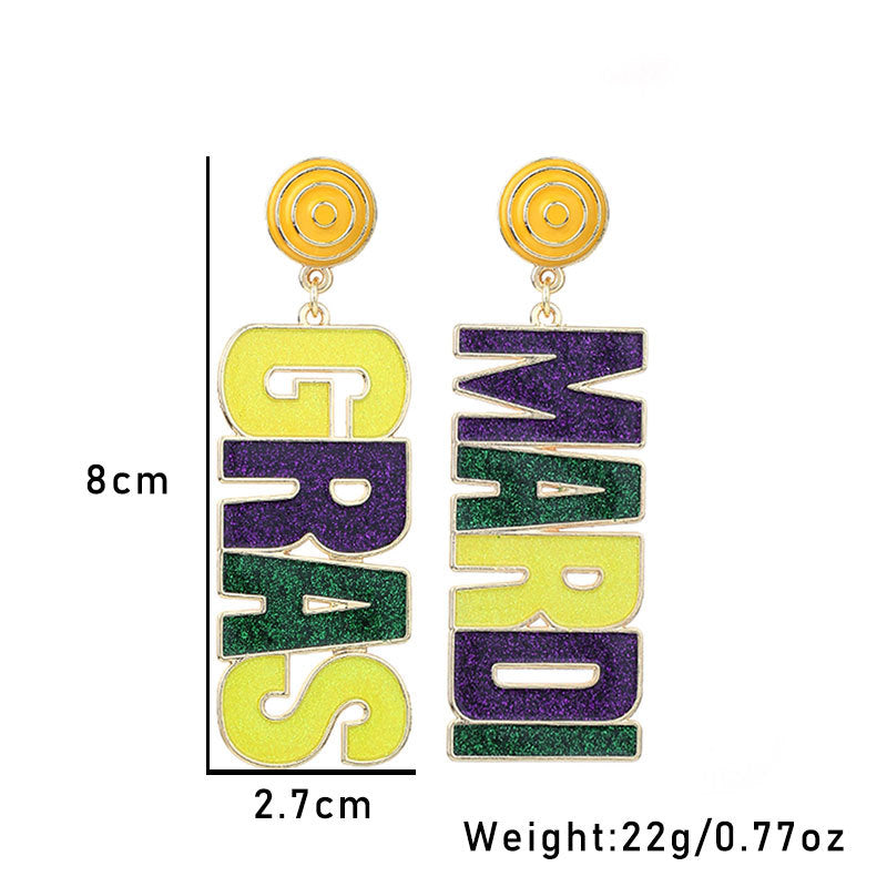 Gutt Mardi Glass Music Carnival Super Earrings