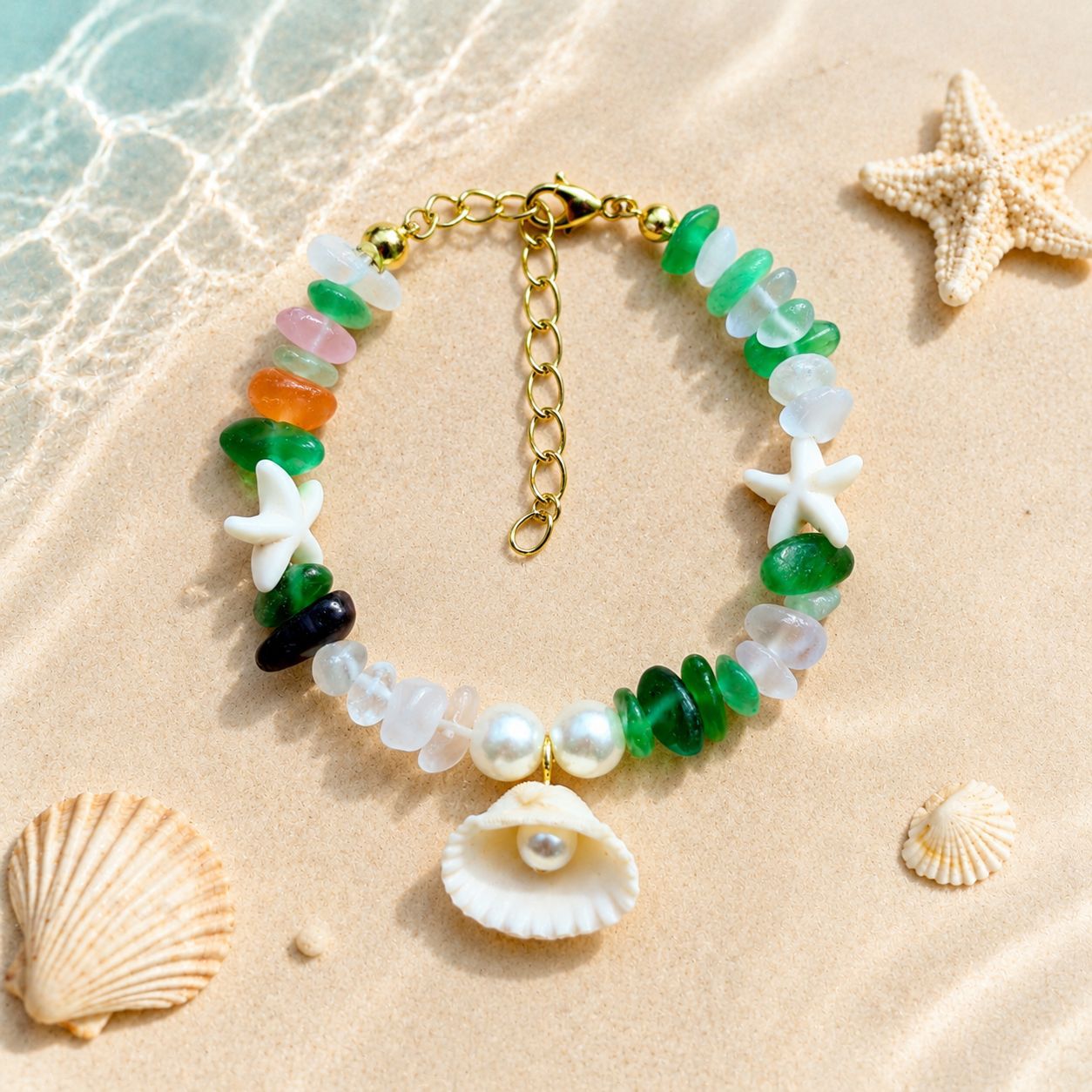 Fresh Starfish Shell Ocean Dopamine Seaside Bracelets