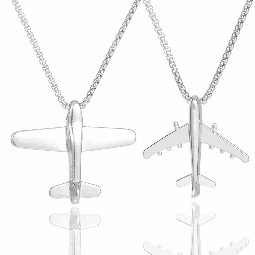 Women's & Men's Hip Hop Aircraft Retro Easy Matching Necklace