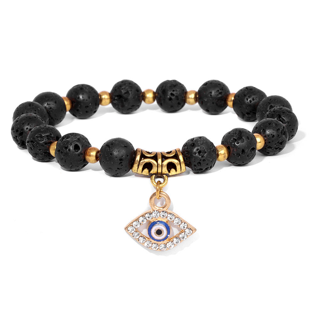 Women's & Men's Natural Stone Beads Female Devil's Eye Bracelets