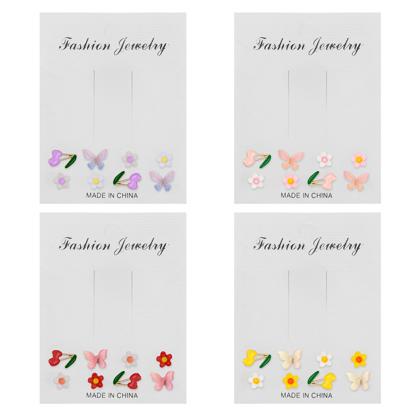 Sweet Fresh Niche Design Fruit Color Winter Stud Earrings