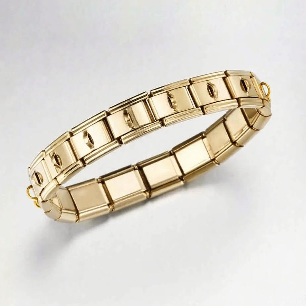 Steel Italian Module Can Be Random Combination Spliced Bracelet