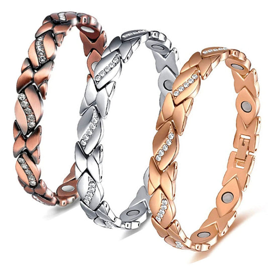 Jin Chen Fashion Alloy Ladies Commuter Plant Flowers Bracelet