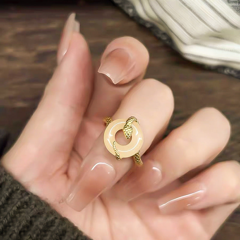 Snake Cord For Braiding Female Chinese Zodiac Rings