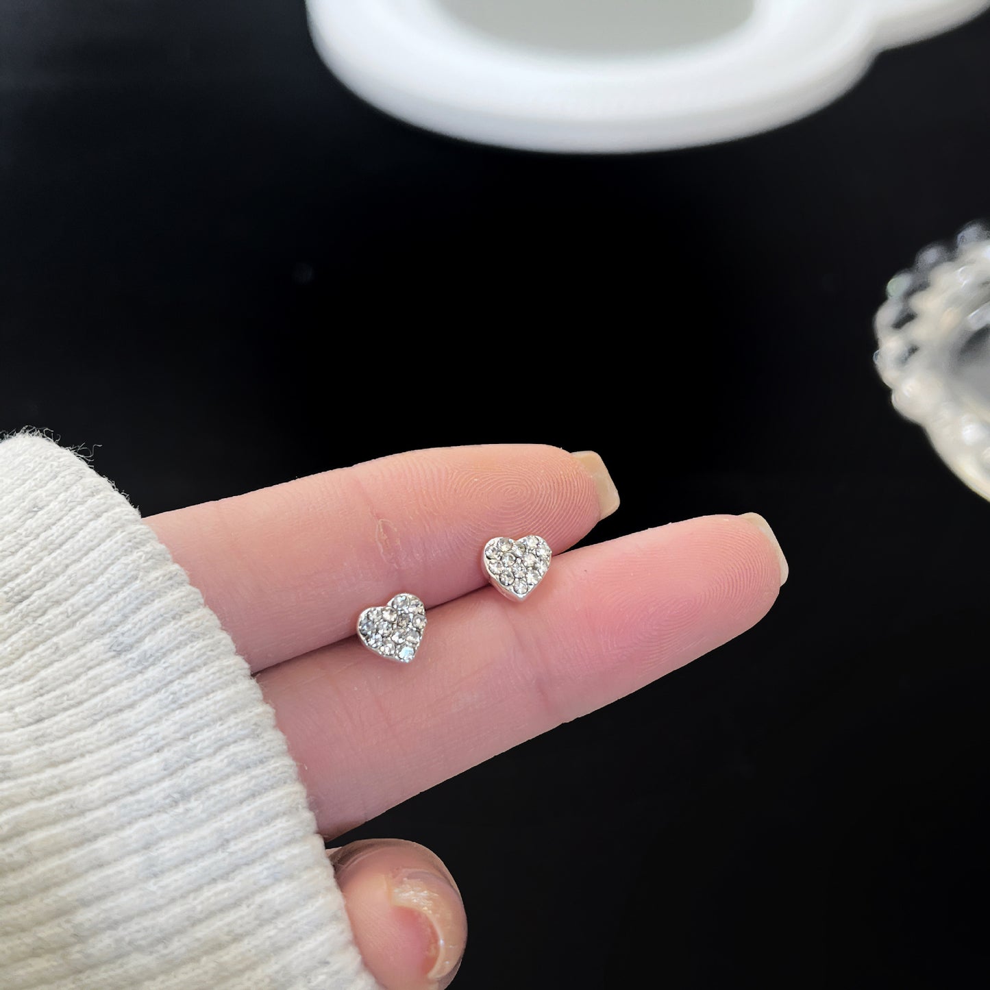 Cool Collection Female Zircon Temperament Live Earrings