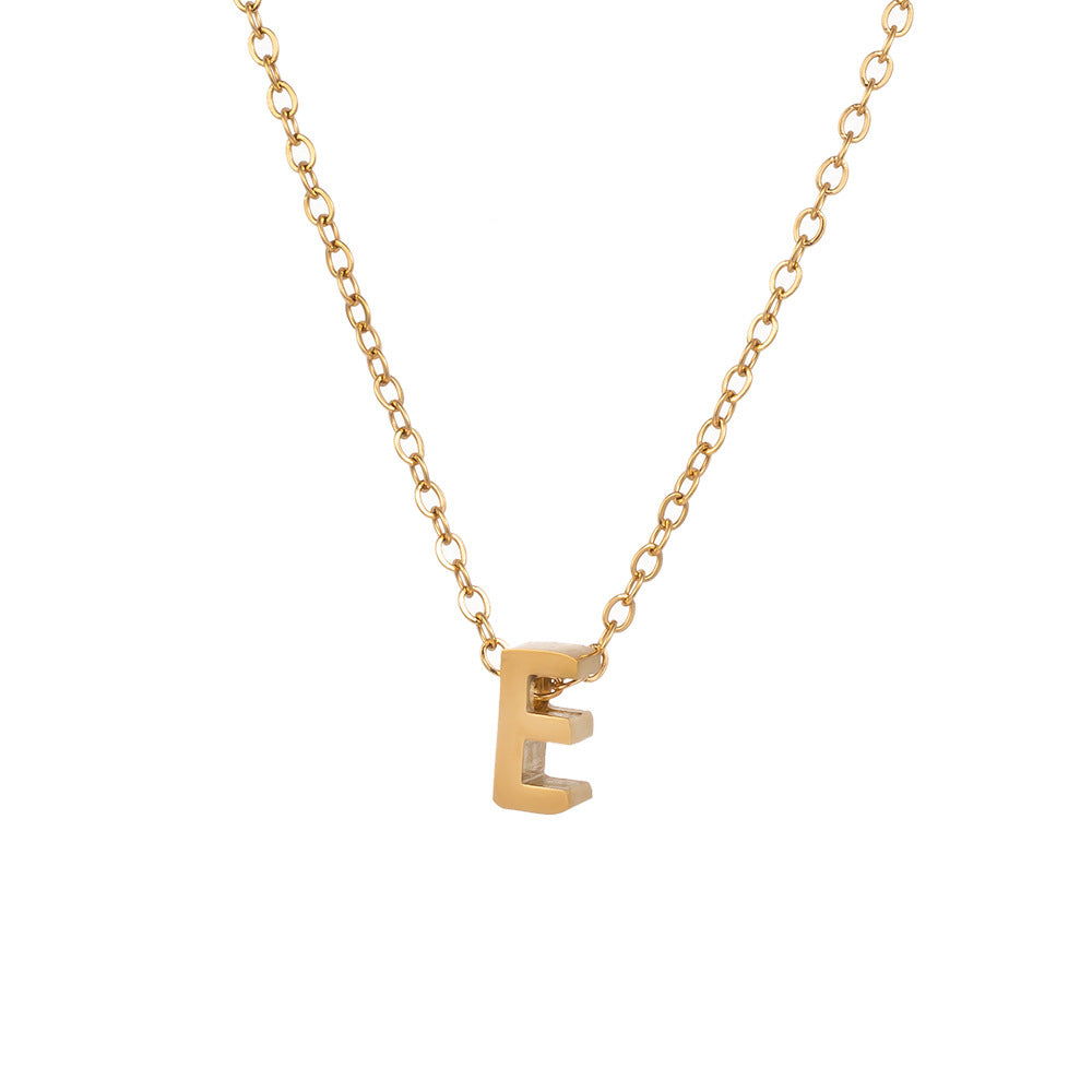 Fading English Letter Unisex Fashion Simple Necklaces