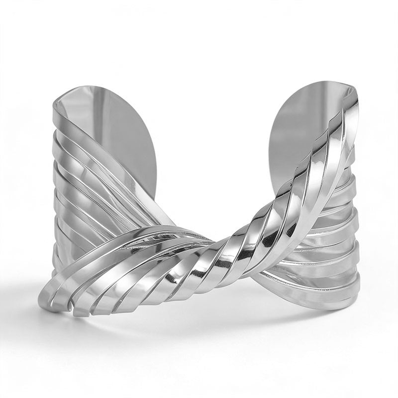 Open Irregular Twisted Fashion Personality Style Bracelet