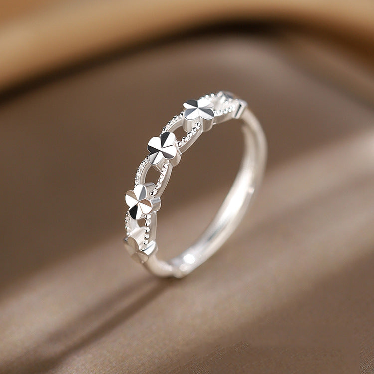 Women's Rich Hand Vietnam Alluvial Open Coin Sand Ring