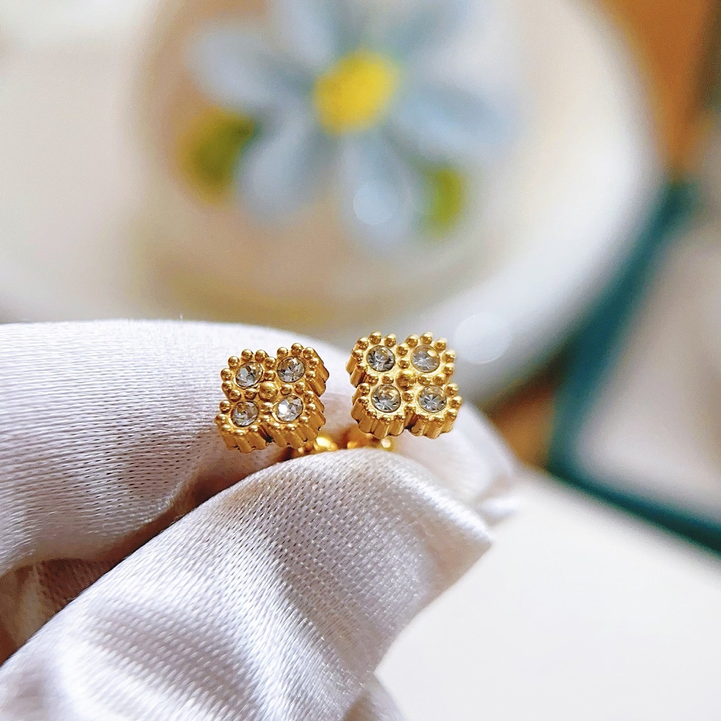 Shaped Pearl Titanium Steel Spring Irregular Rings