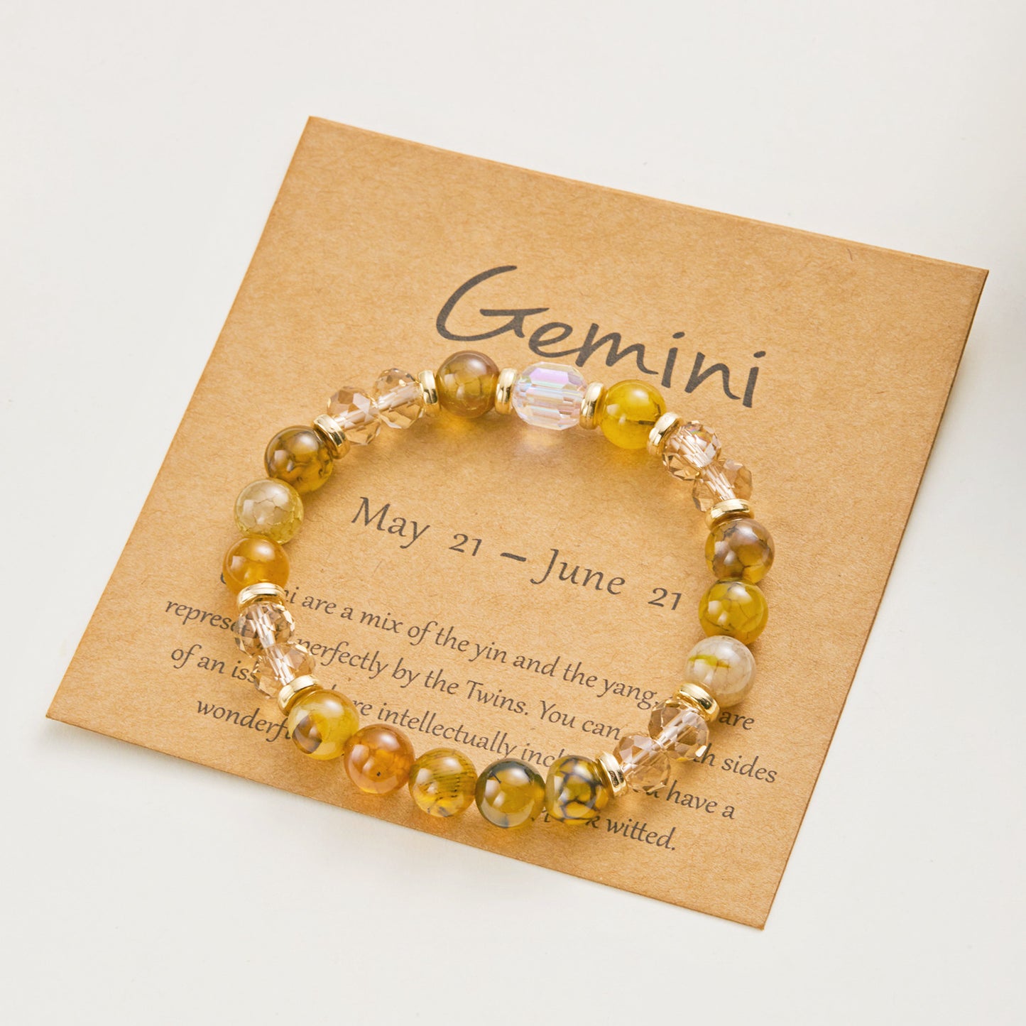 Ornament Twee Constellation Color Natural Stone Bracelets