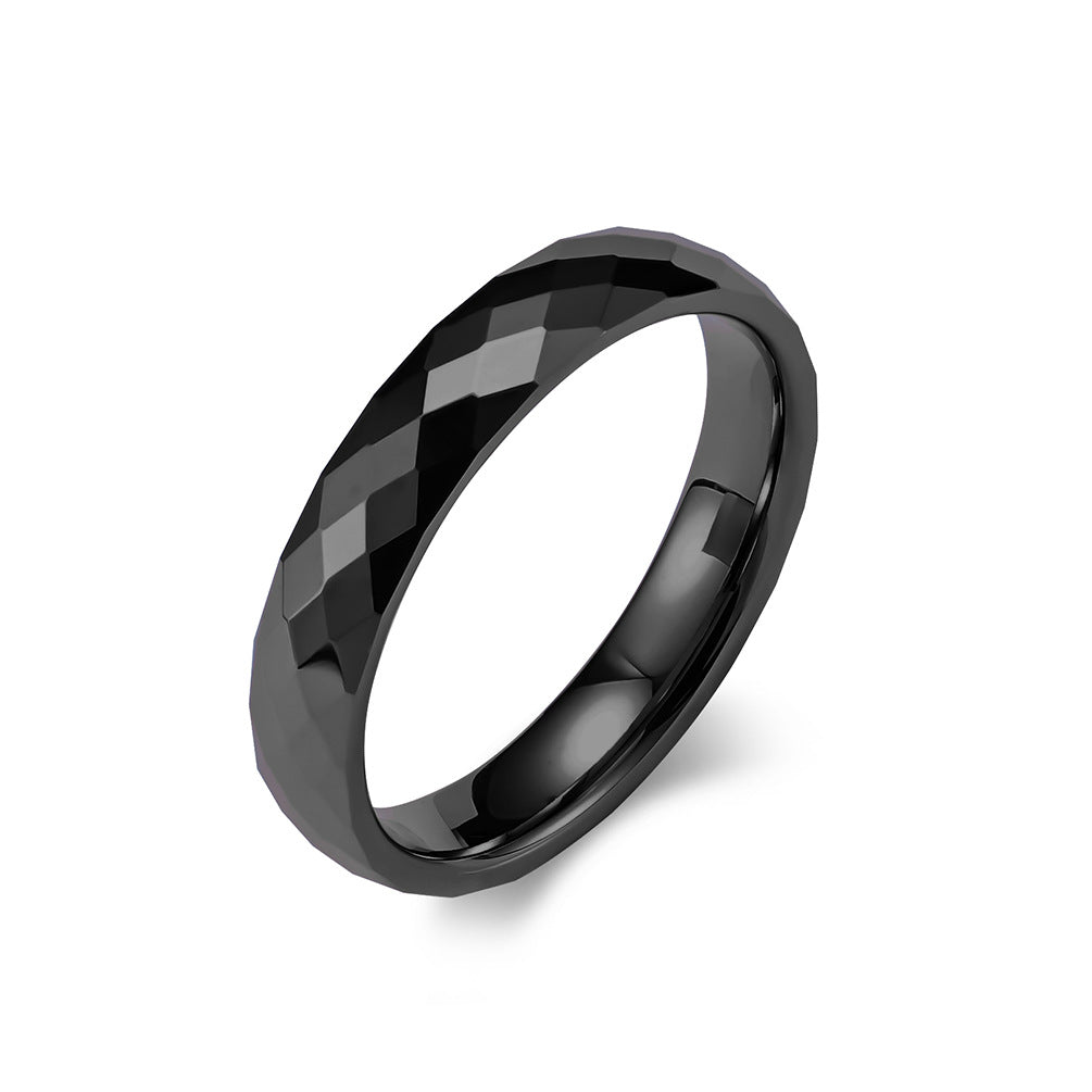 Cut Face Unisex Style Carbide Wedding Replace Rings