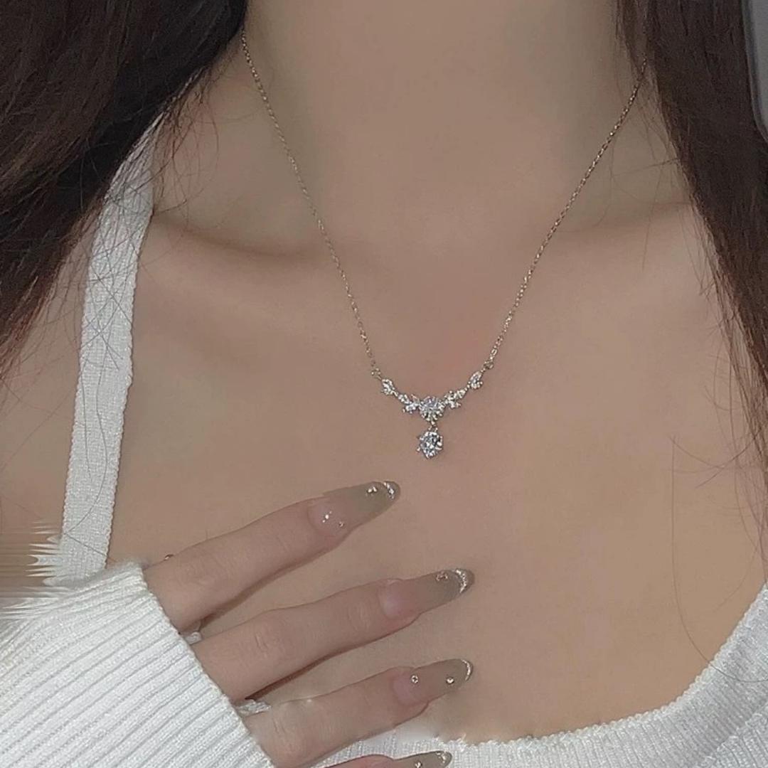 Karat Moissanite Light Luxury High Sense Necklaces