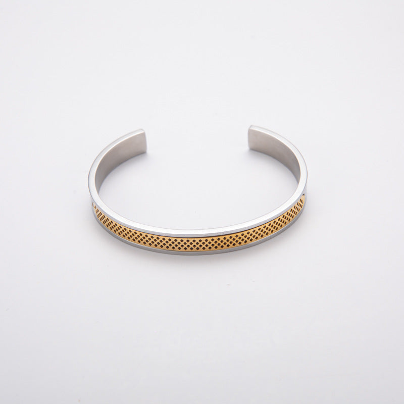 Steel Shaped Simple Titanium Personality Affordable Bracelet