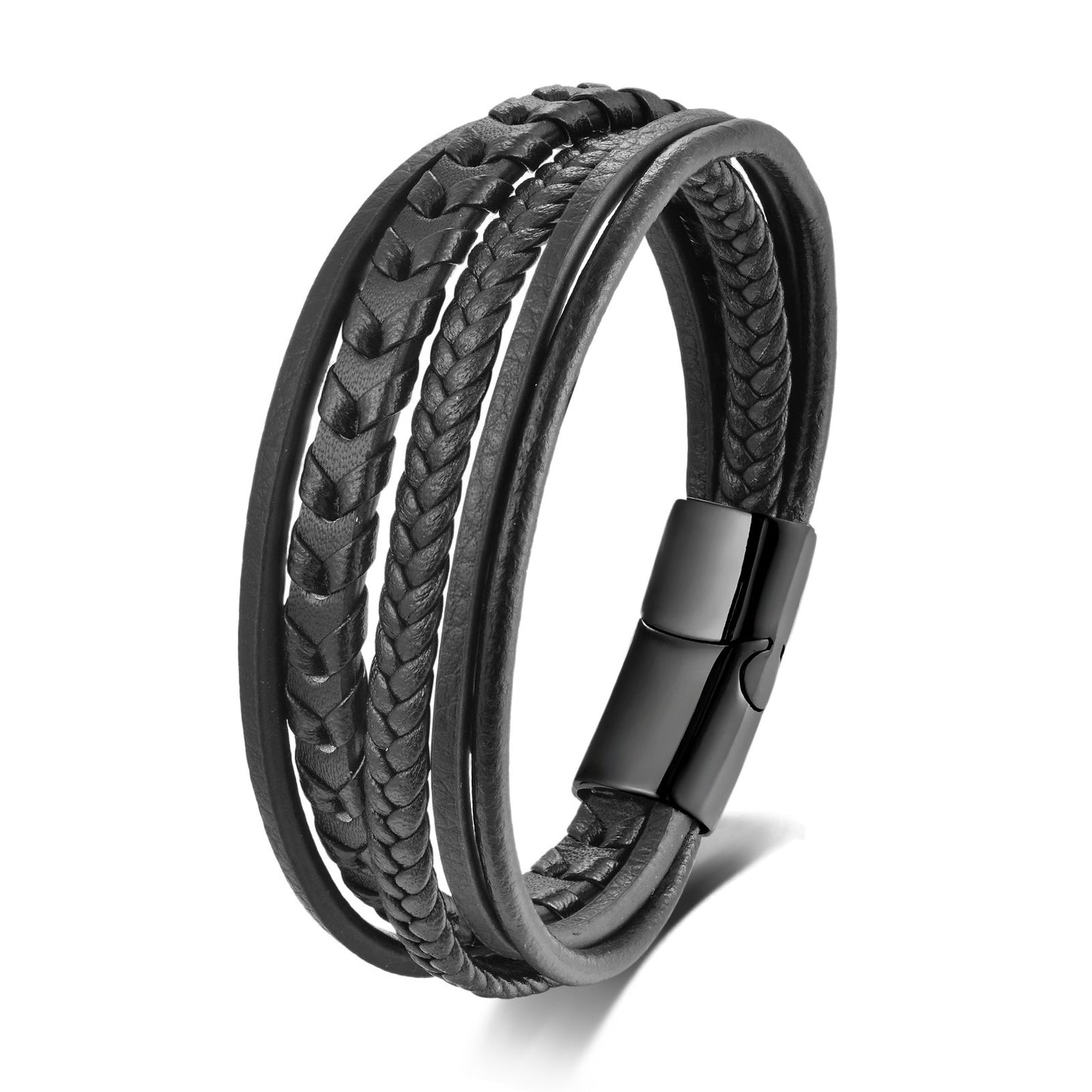 Men's Trendy Fashionable Man Classic Hand-woven Leather Bracelets