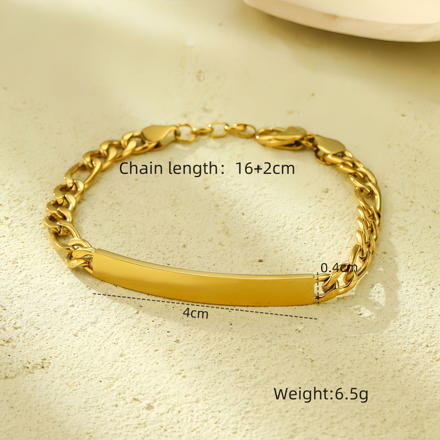 Women's Titanium Steel Gold-plated Stainless Inlaid Zircon Bracelets