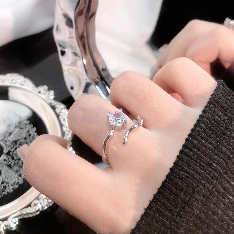 Minimalist Heart Geometric Simple Open Design Bracelets