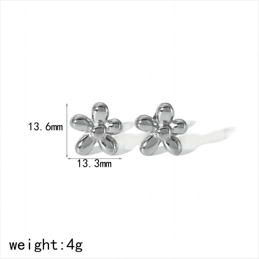 Flower Niche High-grade Butterfly Stainless Steel Earrings