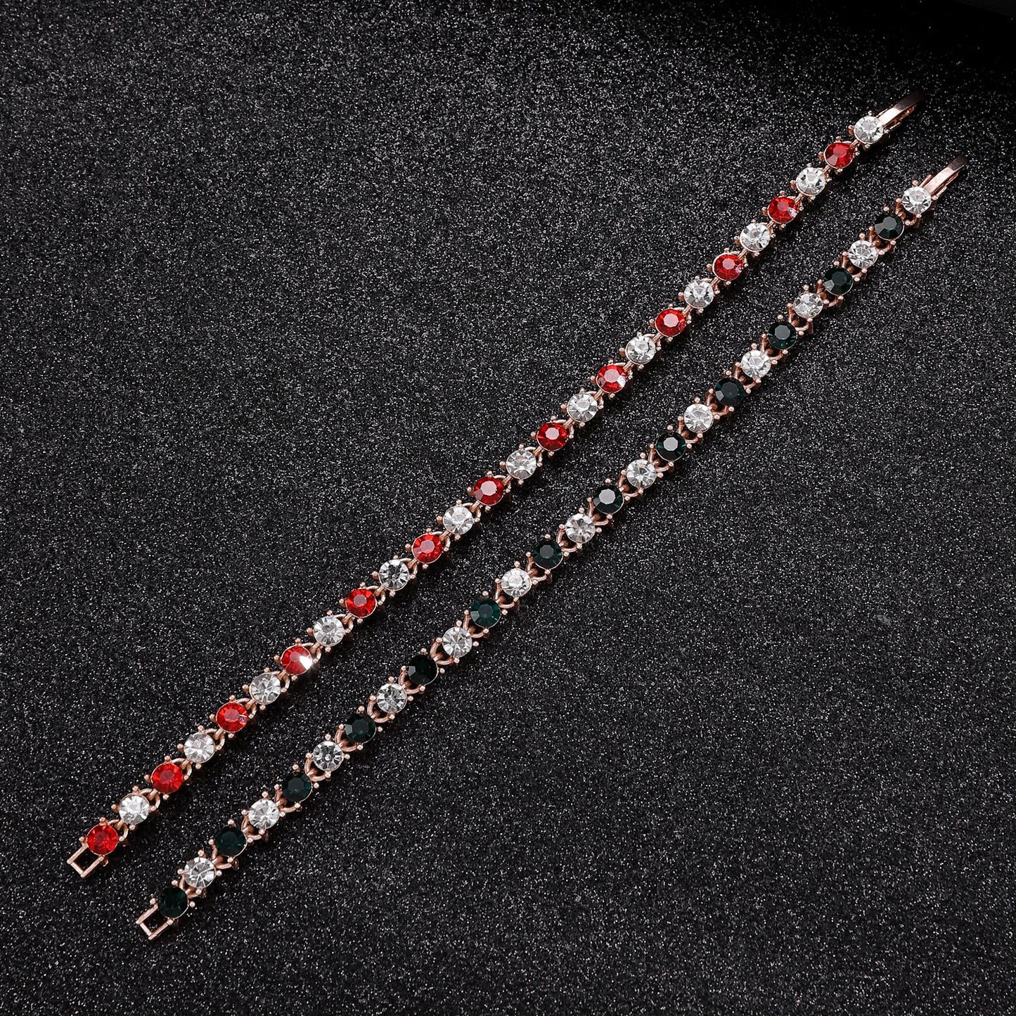 Retro Simulation Colored Gems Diamond Fashion Bracelets