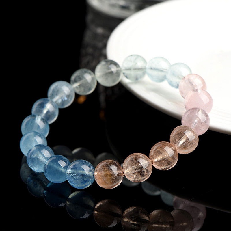 Natural Morgan Stone Beads Gradient Scattered Bracelets