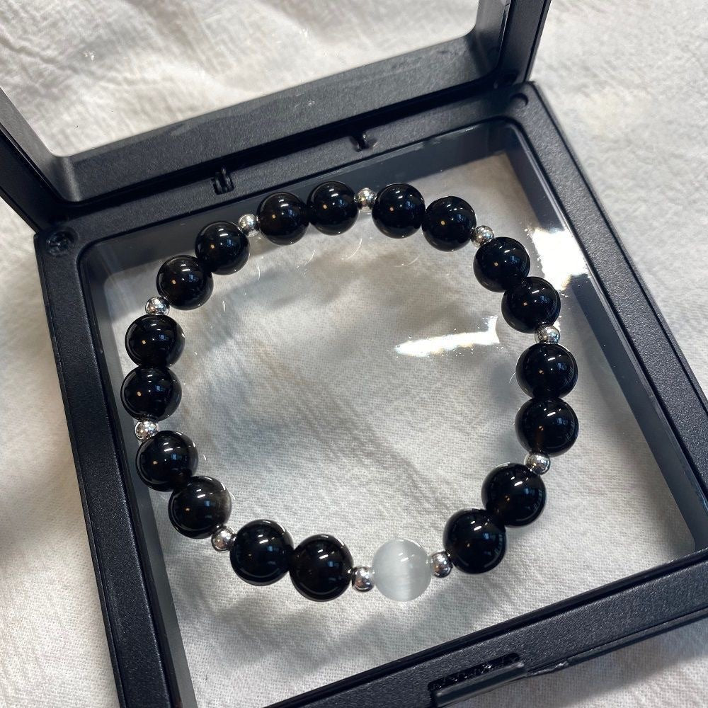 Style Black Bead Design Simple Girlfriends Bracelets