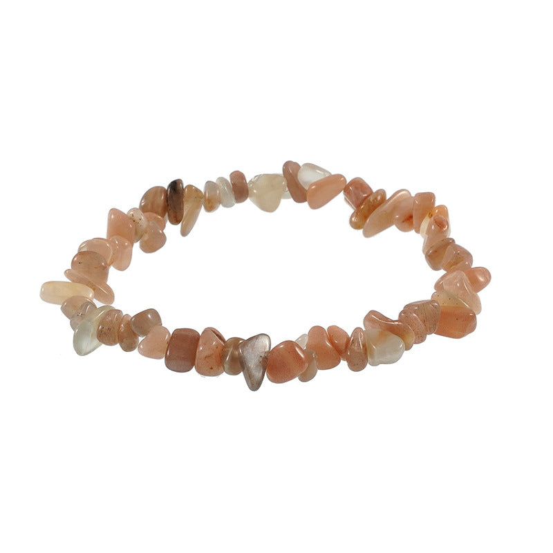 Gravel Stone Stretch Colorful Green Pine Bracelets