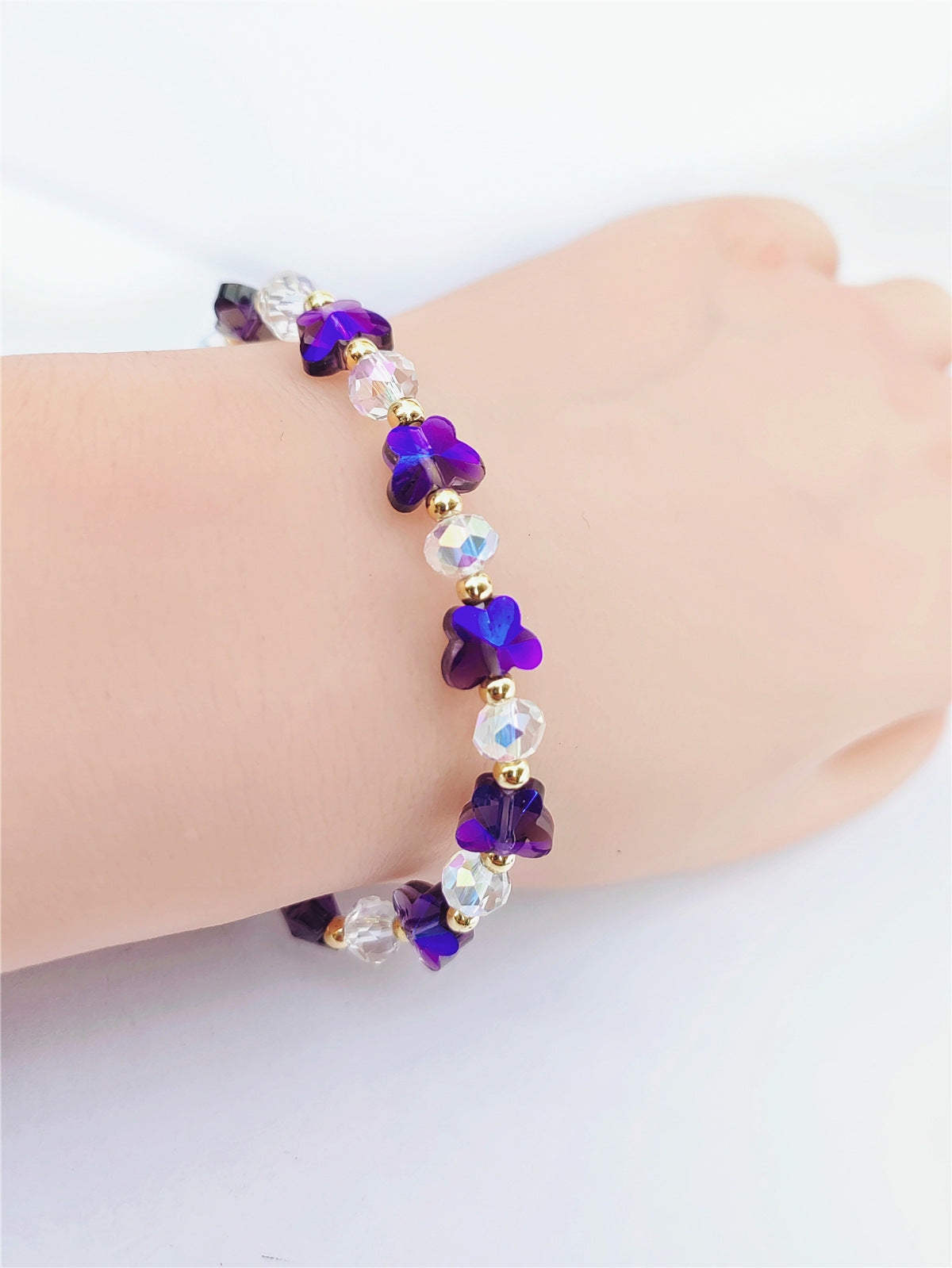 Women's Crystal Optional Sweet Fashion Ornament Butterfly Bracelets