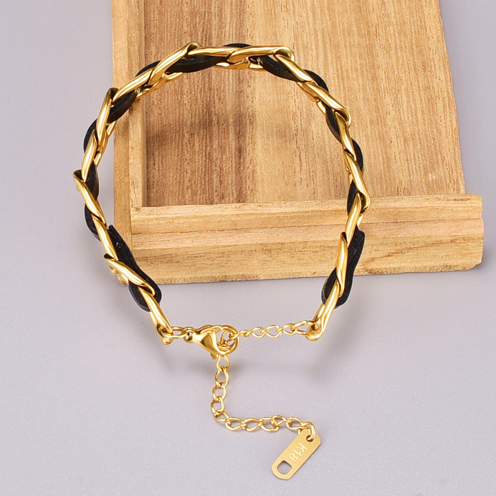 Fashion Design Gold Plated Retro Korean Type Bracelets