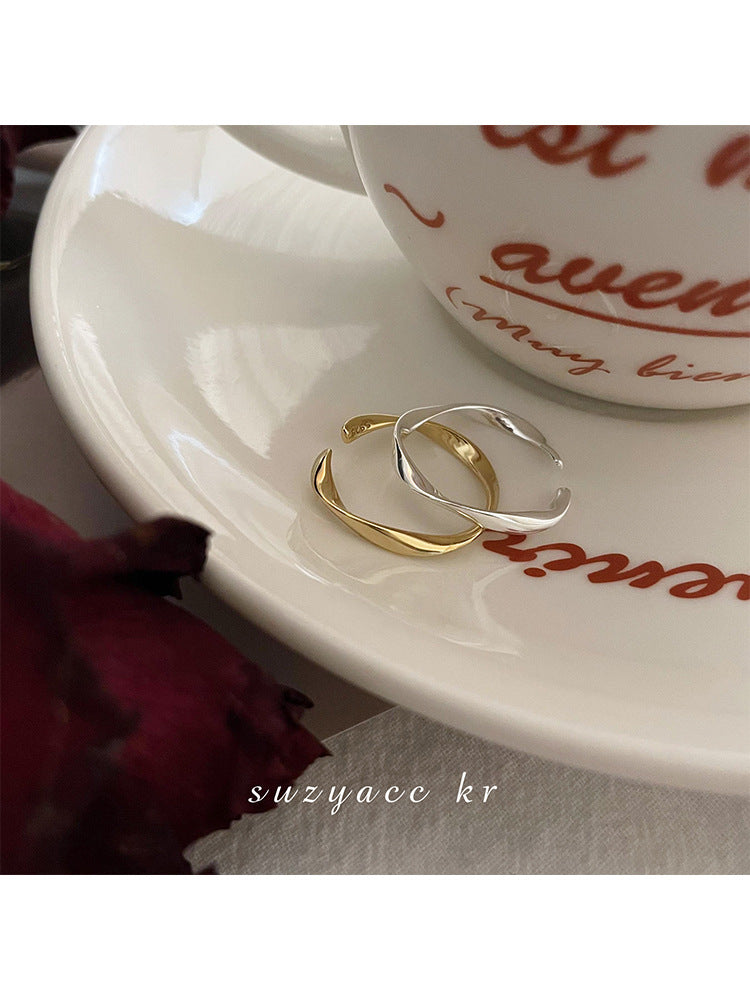 Fine Circle Female Couple Simple Index Rings