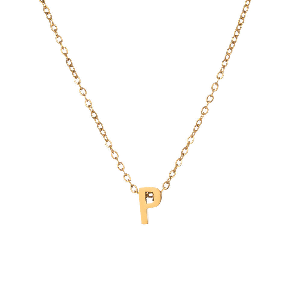 Fading English Letter Unisex Fashion Simple Necklaces