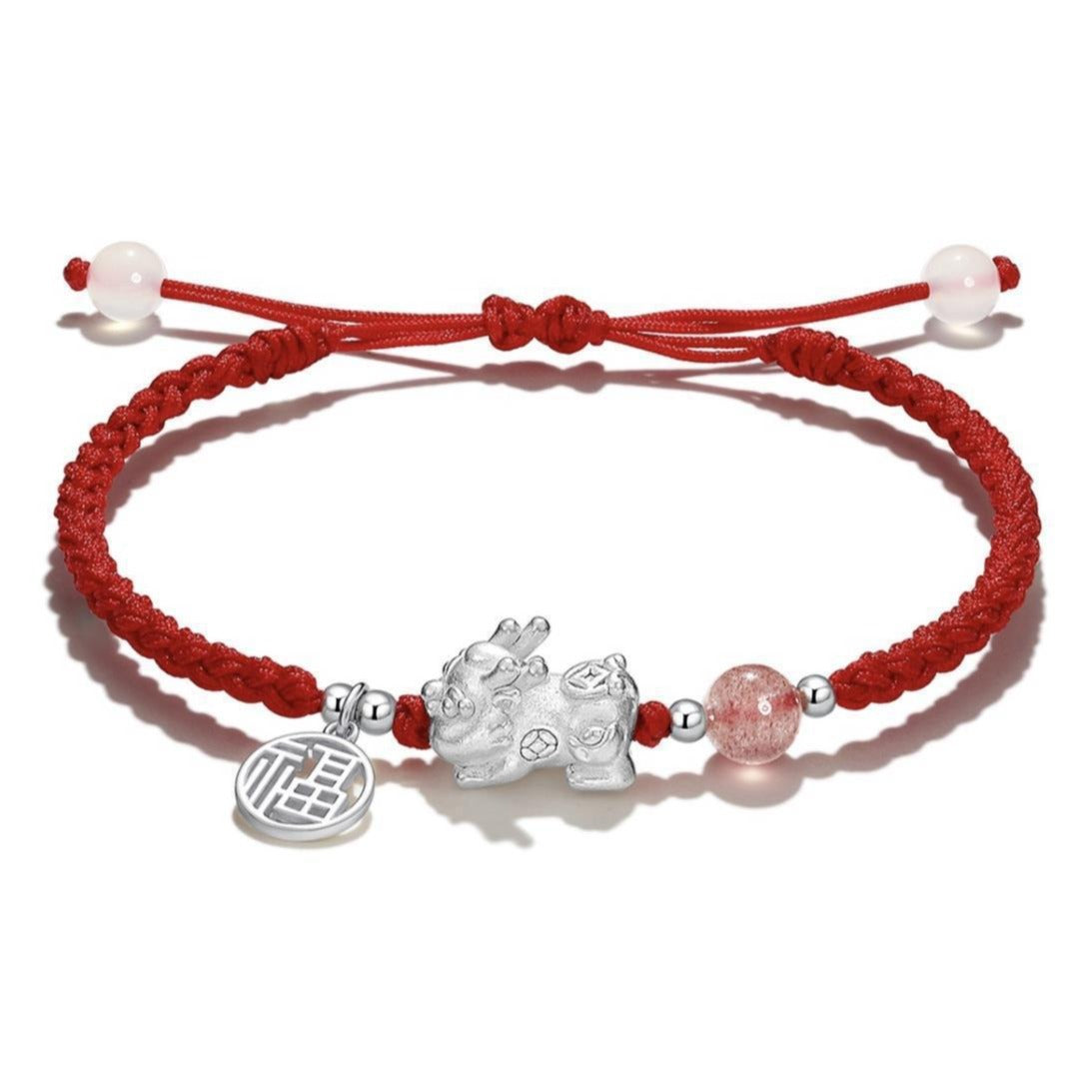 Life Money Drawing Pi Red Rope Bracelets