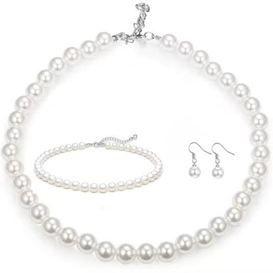 French Retro Artificial Pearl High Fashion Simple Cheongsam Wedding Versatile Necklaces