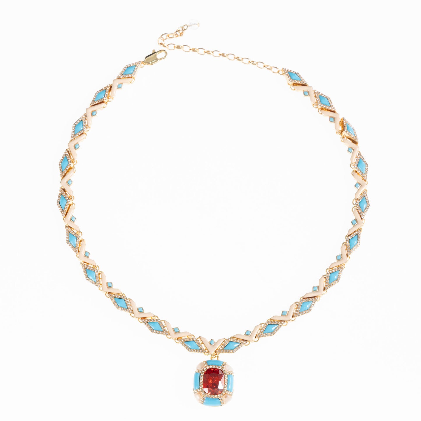Women's Western Temperament Niche Design Collection Glass Necklaces