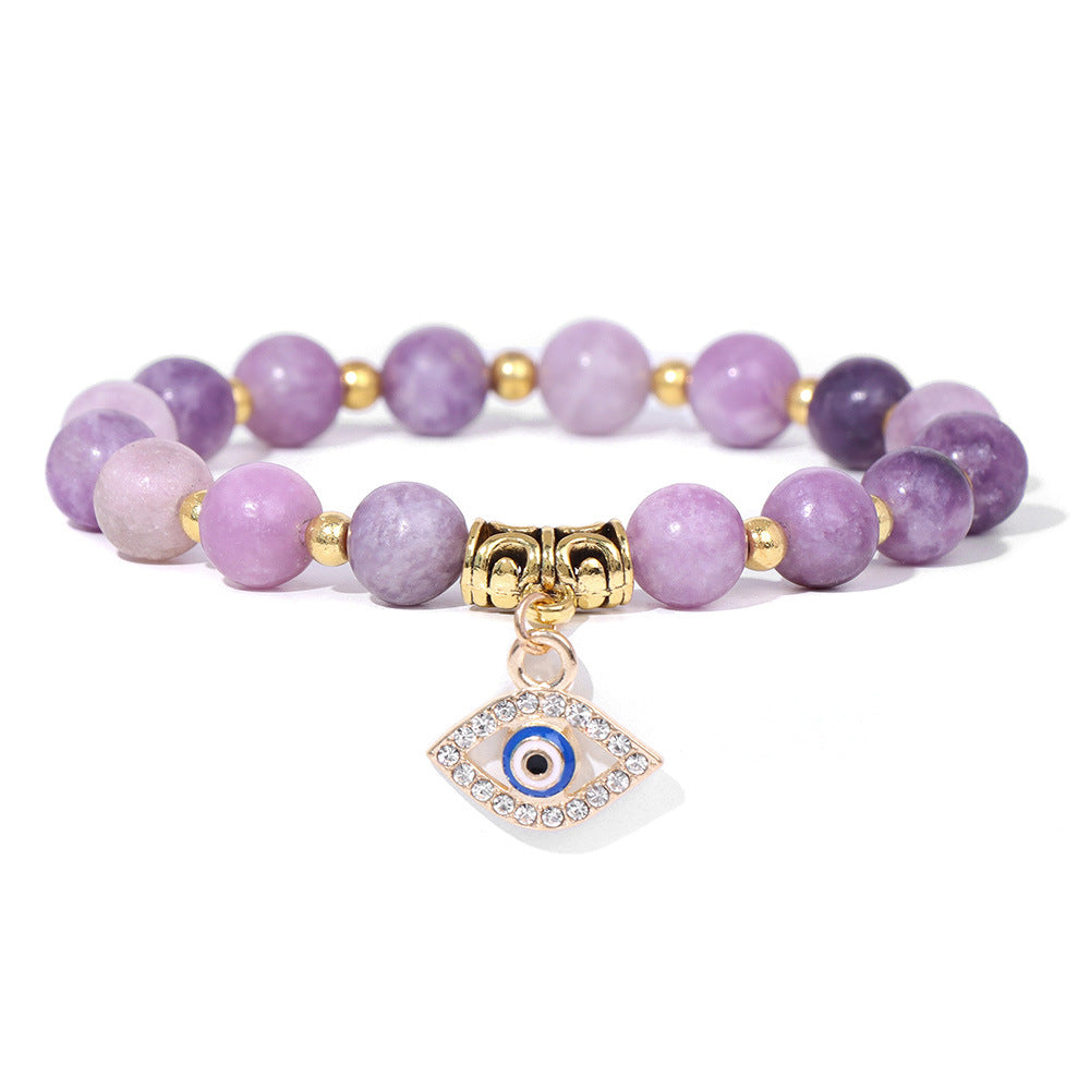 Women's & Men's Natural Stone Beads Female Devil's Eye Bracelets