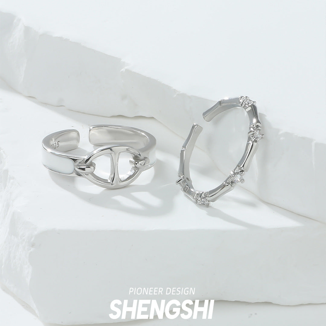 Niche Epoxy Pig Nose Female Temperament Adjustable Mouth Rings