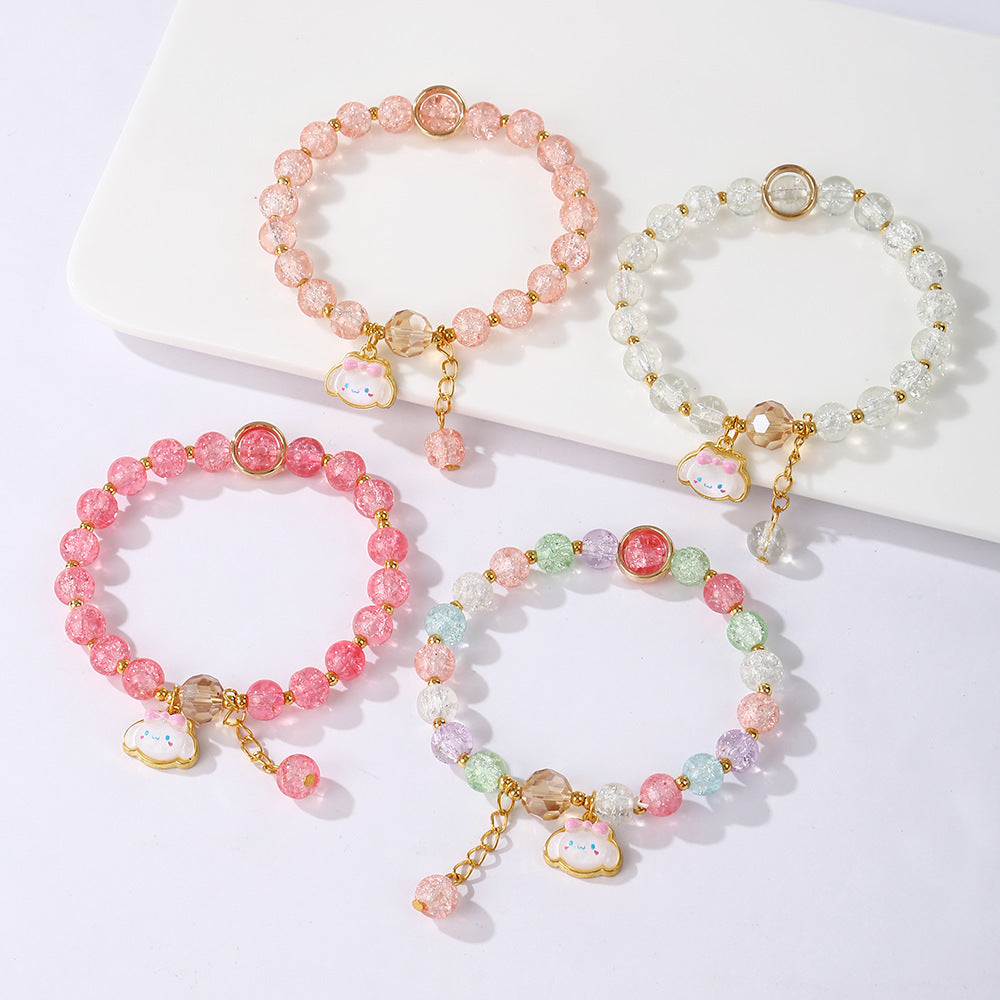 Colored Glaze Beads Cartoon Color Stall Bracelets