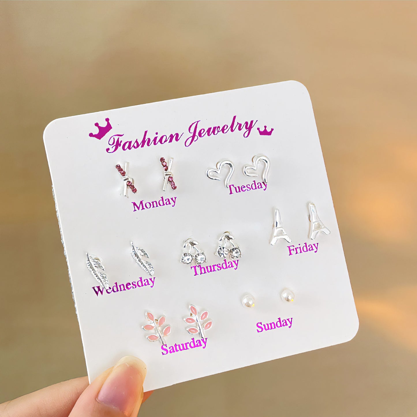 Female Korean Style Simple Compact Cute Earrings