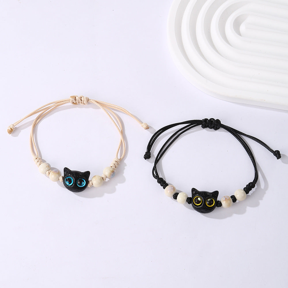 Women's & Men's Cute Kitty Style Niche Personality Sweet Bracelets