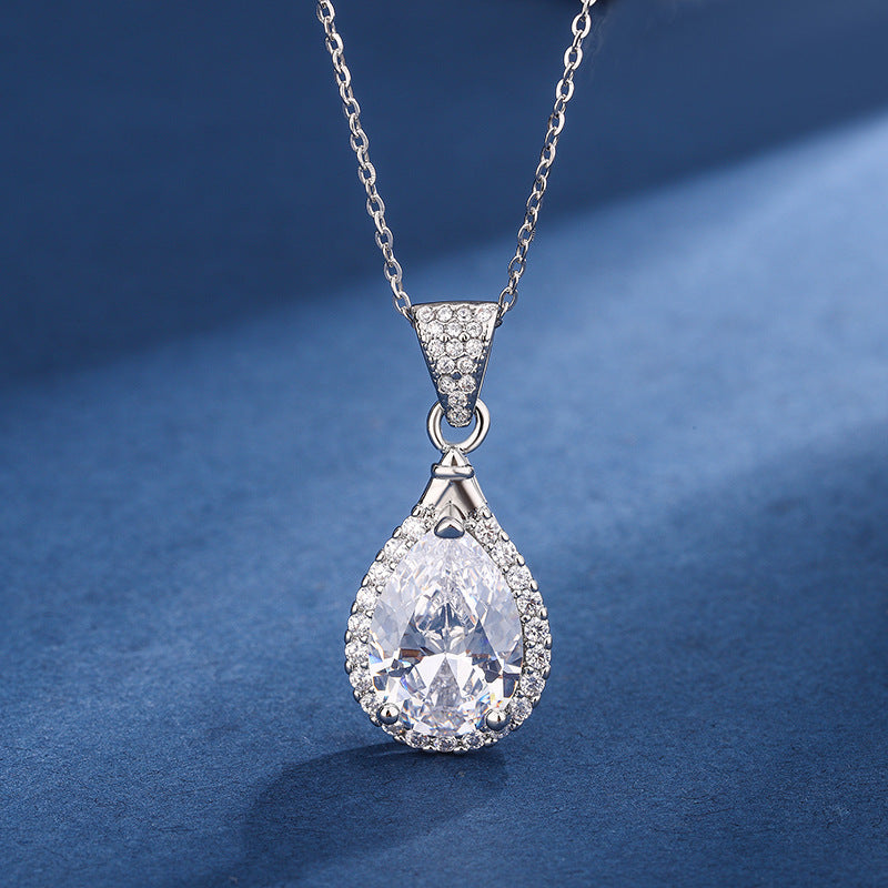 Live Broadcast Three-piece Water Drop Sweet Elegant Luxury Rings