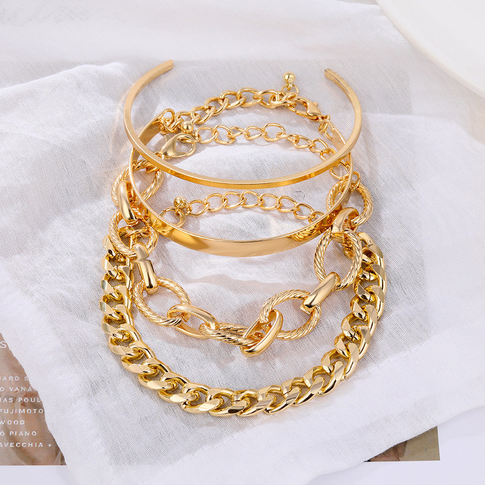 Exquisite Luxury Thick Chain Punk Accessories Bracelets