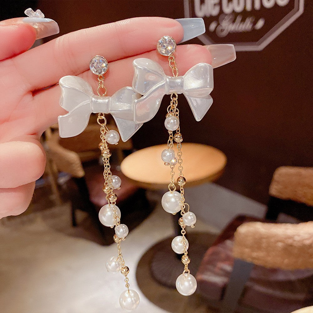 Women's Vintage Tassel Diamond High-grade Ear Minority Earrings