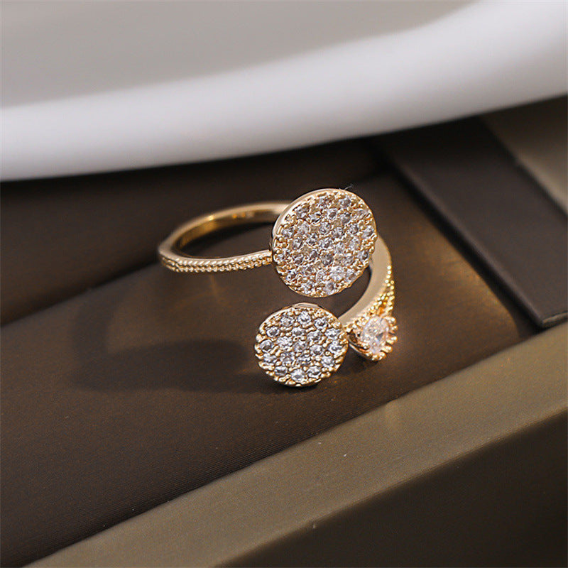 Simple Elegant Leaf Fashionable Open Adjustable Rings