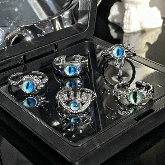 Cat Pupil Special Interest Light Luxury High Rings