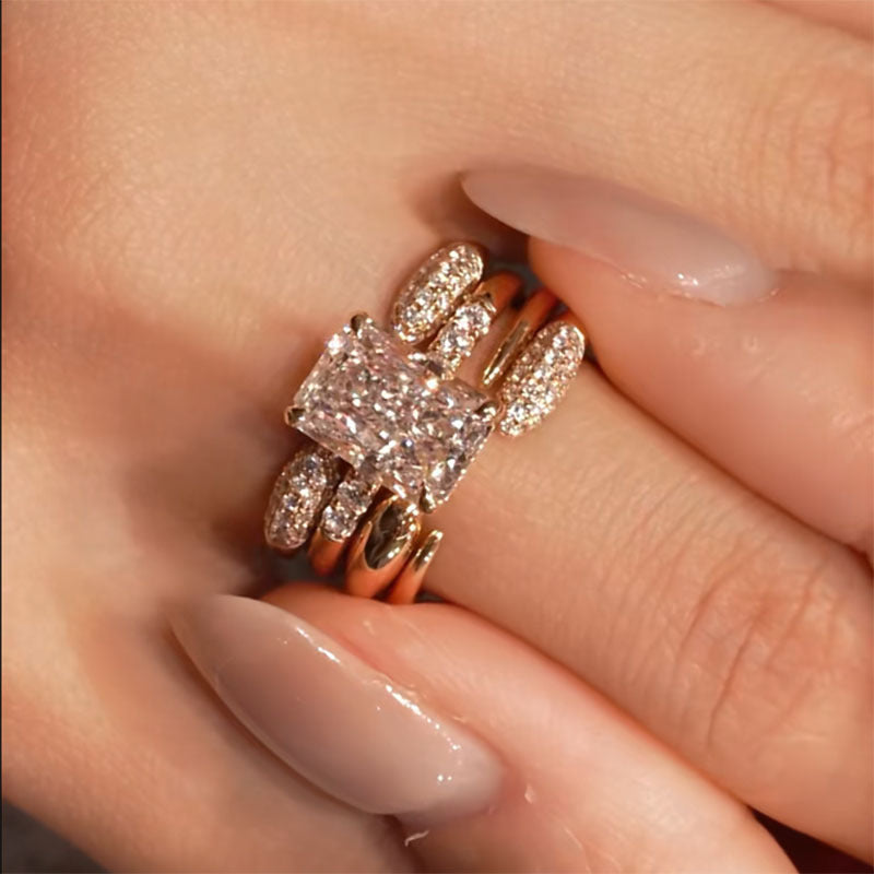 Unique Personality Design Combination High-grade Elegant Rings