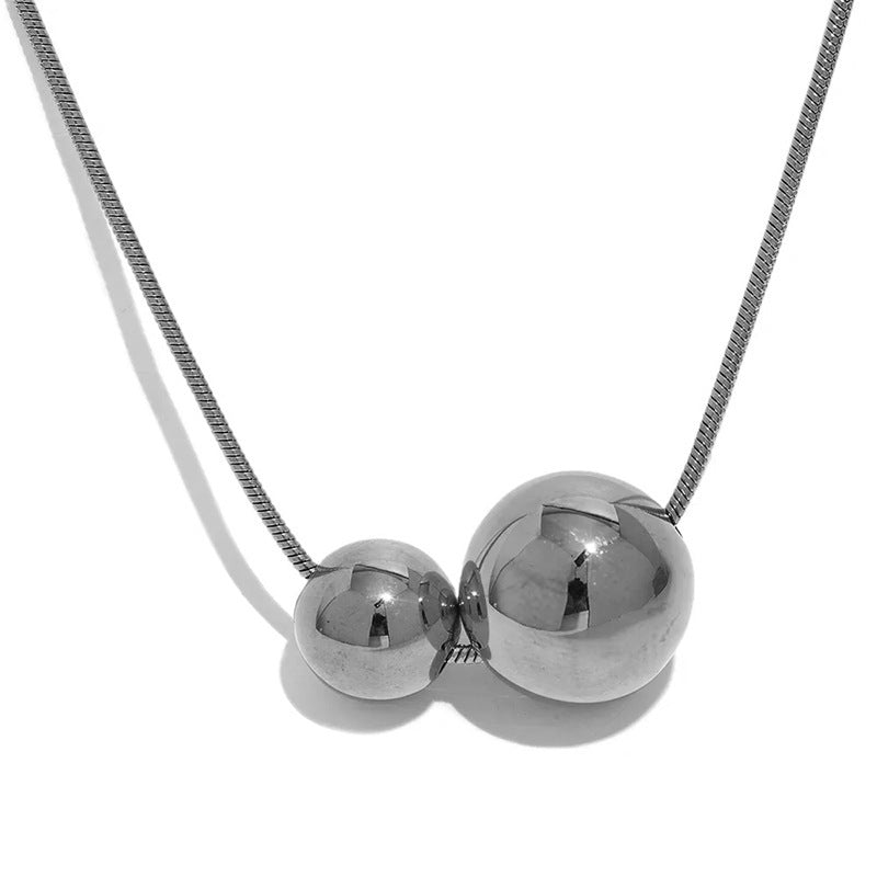 Fashion Simple Love Stainless Steel Ornament Necklaces